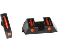 Tactical Fiber Optic Iron Sights Set - Front & Rear Red Dot Night Machine Sights for Glock17 17L 19 26 27 33 34 38 - Hunting Accessories