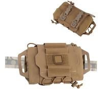 Tactical First Aid Pouch Kit: 0.177kg Ultra-Light Modular Belt/MOLLE/Pack Mount, Reinforced Tactical Medic Roll For Field Use(BROWN)