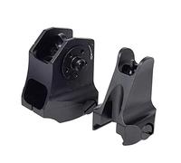 Tactical Fixed Front & Rear Iron Sight Combo Set, DD-Style Scope Sight for Picatinny Mount