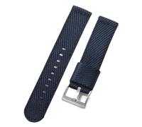 TACTICAL FROG 18 mm 20 mm 22 mm Fast Release Nylon Watch band with Stainless Steel Buckle, Two-Piece Waterproof Nylon Watch Strap for Men and Women (Blue, 18mm)