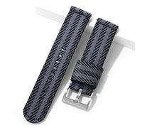 TACTICAL FROG 20mm 22mm Fast Release Nylon Watch band with Stainless Steel Buckle, Two-Piece Waterproof Nylon Watch Strap for Men and Women (Blackgrey-A, 18mm)