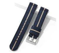 TACTICAL FROG 20mm 22mm Fast Release Nylon Watch band with Stainless Steel Buckle, Two-Piece Waterproof Nylon Watch Strap for Men & Women… (Bluekhaki, 20mm)