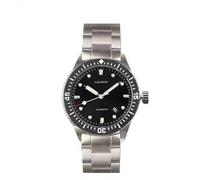 TACTICAL FROG Cronos L6011M Diver Men Watch Fifty Fathoms with Date Automatic NH35, 200M Water Resistant Rotating Ceramic Bezel, Black