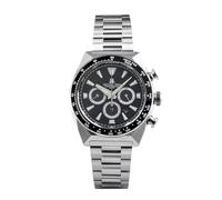 TACTICAL FROG H15 Eco-Drive Solar VS75 Chronograph 43mm 316L Stainless Steel Case with C3 Luminous 200M Water Resistance, Black Dial