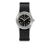 Tactical Frog Militado 36mm Field Watch VH31 Japanese Movement Sweep Seconds Military Style Men's Watch with Nylon Strap, 100M Waterproof - ML13/ML14 Series, Black and Yellow Dial/K1/Witht, ML15