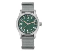 TACTICAL FROG Militado 38 mm Men's Quartz Watch, ML12 Swiss Ronda 515 Movement, Curved Sapphire Glass, 100 m Waterproof, C3 Luminous, Green/grey, Bracelet