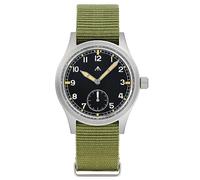 TACTICAL FROG Militado D12 Military Mens Watch VD78 Quartz Sapphire Crystal C3 Super Luminous 36mm Dial Military-Style Dress Watches, 100M Waterproof, Hand-C & ArmyGreen-Nylon-Strap, Classic
