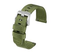 TACTICAL FROG Nylon Watch Bands 22mm, 2 Piece Fast Release Replacement Watch Strap for Men Women, Green