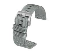 TACTICAL FROG Nylon Watch Bands 22mm, 2 Piece Fast Release Replacement Watch Strap for Men Women, Grey