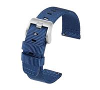 TACTICAL FROG Nylon Watch Bands 24mm, 2 Piece Fast Release Replacement Watch Strap for Men Women, Blue