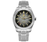 TACTICAL FROG San Martin Men's Watch SN0144-GX Automatic Movement 9015, Sapphire Glass, 10 Bar Diver Watch for Men, Blue Dial, Orange Dial, Applies Black