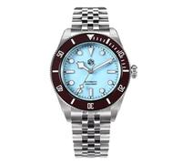 TACTICAL FROG San Martin SN0128 BB58 Automatic Watch 40 mm Sapphire Glass Diving Watches for Men 316L Stainless Steel 200M Waterproof, Light Blue, Bracelet