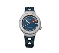 TACTICAL FROG Thorn Watch for Men - T011 Titanium Automatic Mechanical Watches 41mm Diving Waterproof Classic Watch with FKM Wrist Band, Blue