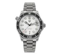 TACTICAL FROG Watchdives WD007 Sea Ghost NTTD Dive Watch for Men, 39/42 mm Domed Sapphire Crystal Titanium / 316L Steel Case Mens Automatic Watches, 200 M Water Resistant, White / 42mm Titanium Case