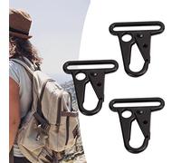 Tactical Gear Clips 10Pcs Enlarged Mouth Clips Metal Keyring Buckle Hang Buckle Sling Clip Keychain Snap Hooks for Outdoor Bag Backpack Molle Webbing Belt