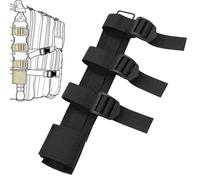 Tactical Gear Tool Sheath MOLLE Attachment Knife Sheath Bag Flashlight Holster Utility Tool Pouches Case Tactical Gear Holder(Black)