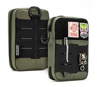 TACTICAL GEEK Block E2.0 EDC Compact Waist Pocket Pouch, Multi-Purpose Molle EDC Pouch Gadget Organizer, Multi-Purpose Molle Tool Pouch for Multitools, Nylon Daily Utility Tool Organizer Bag Green