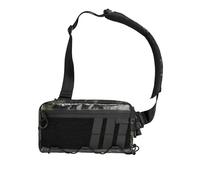 TACTICAL_GEEK Cache L3 Crossbody Shoulder Bag, Multipurpose Sling Bag Waist Bag with Adjustable Shoulder Strap, Lightweight Chest Backpack Casual Shoulder for Daily Carry, X-Black Camo