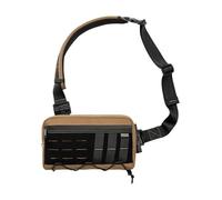 TACTICAL_GEEK Cache L3 EDC Lightweight Sling Bag Chest Crossbody Bag for Men Women Compact Bum Bag Adjustable Shoulder Bag Shoulder Bag Chest Bag for Travel School Hiking, 1000d coyote tan, Utility