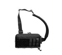 TACTICAL_G ache L3 EDC Lightweight Sling Bag Chest Crossbody Bag for Men Women Compact Bum Bag Adjustable Shoulder Bag Shoulder Bag Chest Bag for Travel School Hiking, T60 black and white checked