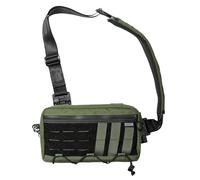 TACTICAL_GEEK Cache L3 EDC Sling Bag, Lightweight Nylon Shoulder Daypack, Crossbody Bag, Hiking Ambidextrous Strap, Travel Hiking Concealed Carry, Chest Backpack Casual Shoulder for Daily, Green