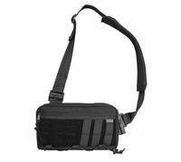 TACTICAL_GEEK Cache L3C Crossbody Shoulder Bag, Multipurpose Sling Bag Waist Bag with Adjustable Shoulder Strap, Lightweight 1000D Nylon Chest Backpack Casual Shoulder for Daily Carry, Black