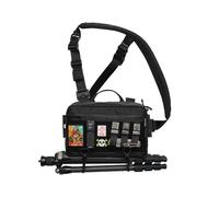 TACTICAL_GEEK L3 Pro EDC Crossbody Bag, Chest Bag with Adjustable Strap,Daily Carry Sling Pack, Large Capacity Daypack Organizer for Camera, Drones, X-pac Black, M, Modern