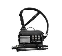TACTICAL_GEEK L3 Pro EDC Crossbody Bag, Chest Bag with Adjustable Strap,Daily Carry Sling Pack, Large Capacity Daypack Organizer for Camera, Drones(T60 Black Silver)