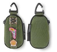 TACTICAL_GEEK Storage A7 EDC Key Bag Molle Pouch, 500D Nylon Waterproof YKK Zipper Wallet Car Key Case, Multipurpose Pocket Organizer, Unisex Tac Pouch with Patch Area for Daily Carry, Green