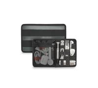 TACTICAL_GEEK TCM10 EDC Organizer Board, Anti-Slip Elastic Woven Board, Bag Insert Panel with Zipper Mesh Pocket, Backpack Accessories for Daily Organization, Black