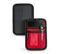 TACTICAL_GEEK TCM4 Mini EDC Organizer Board, Backpack Accessories with Smooth Hook Back Panel, Utility Admin Bag Insert Panel Modular Organizer with Open Pocket & Mesh Pocket, Red
