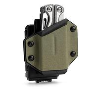 TACTICAL_GEEK TX1 Holster for Leatherman Multitool Sheath, Universal EDC Multi Tool Sheath, Adjustable Holder with Back Clip for Belt, Multi-Tool not Included, Green