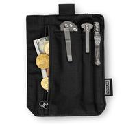 TACTICAL GEEK UP1 Hand-Stitched EDC Pocket Patch: Iron-Free, Ideal for Patching Clothes, Jeans, Torn Jeans, and Bags, Water-Repellent (Black)