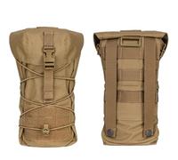 Tactical General Purpose Dump Pouch MOLLE Utility Drop Pocket Gear Pack | 500D Nylon,Water Resistant;Bungee Expansion,Drawcord;Drain Hole;For Battle Belt,Vest,Airsoft,Outdoor,Trip,Camp