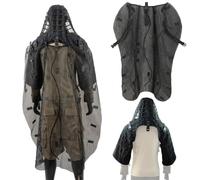 Tactical Ghillie Suit Foundation Set with Breathable Mesh Ghillie Cape | Lightweight Camouflage Set for Hunting Sniper Airsoft Wildlife Photography Halloween and Outdoor Training