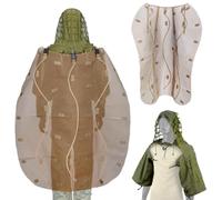 Tactical Ghillie Suit Foundation Set with Breathable Mesh Ghillie Cape | Lightweight Camouflage Set for Hunting Sniper Airsoft Wildlife Photography Halloween and Outdoor Training