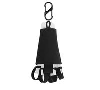 Tactical Glow Stick Organizer Pouch with Carabiner Clip,6 Chem Lights Holders Store Pouch Light Sticks Airsoft Gear Hanging Bag Black