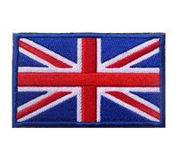Tactical Great British Union Jack Embroidered Patch England Flag UK Sew On Morale Emblem Airsoft Motorcycle Biker Military Army Badge for Coat Gear Cap Hat Backpack Camping Jacket (Adhesive on back)