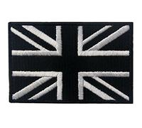 Tactical Great British Union Jack Patch Embroidered England Flag Morale Applique Fastener Hook & Loop UK Emblem