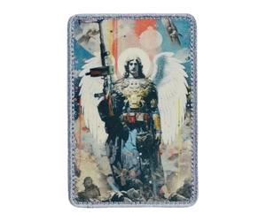 Tactical Guardian Angel with Machine Gun Morale Patch, Modern Combat Guardian Hook & Loop Emblem Badge for Tactical Backpacks Jackets