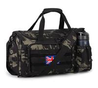Tactical Gym Bag for Men, 60L Large Capacity Duffle Bags with Shoes Compartment, Sports Bag with Wet Compartment, Multi-Functional Weekend Bags Suitable for Travel, Camping,Hiking