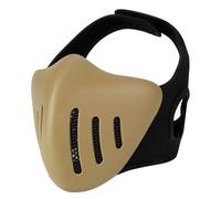 Tactical Half Face Mesh Mask,Airsoft Paintball CS Hunting Cosplay Breathable Protective Face Shield With Adjustable Elastic Strap Lightweight Outdoor Game Gear