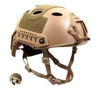 Tactical Helmet Adjustable PJ Helmet Lightweight Fast Protective for Airsoft Paintball CS Game Outdoor Sport (ADJUST-DE)