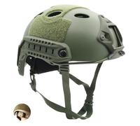 Tactical Helmet Adjustable PJ Helmet Lightweight Fast Protective for Airsoft Paintball CS Game Outdoor Sport (ADJUST-OD)