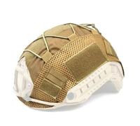 Tactical Helmet Cover For FAST Airsoft Helmets Paintball Gear Helmets Cover(TAN,M)