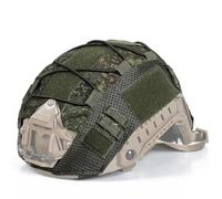 Tactical Helmet Cover Helmet Cover Adjustable Elastic Cord Paintball Airsoft Helmet Size M/L(CO17 EMR,L)