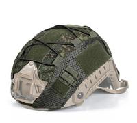 Tactical Helmet Cover Helmet Cover Adjustable Elastic Cord Paintball Airsoft Helmet Size M/L(CO17 FL,L)