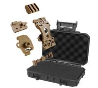 Tactical Helmet Flashlight Mount, Plastic Tactical Helmet Rail Slider Mount for Fast Helmet, Compatible with Flashlight Scout Light Weapon Light