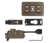 Tactical Helmet Lamp Helmet Light Strobe Light Red Blue Green Color Light Mode，Fast Helmet ARC Rail For Hunting Hiking(CB)