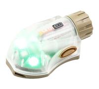 Tactical Helmet Light IR Strobe Military Identification Light with LED Visible Light Constant-on & Strobe Survival Signal Light (Tan-Green)